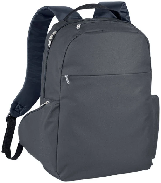 Laptop backpack | Polyester | 15"/15L | Various organisational pockets | charcoal