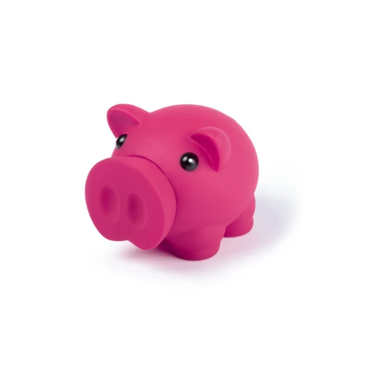 Piggy bank | PVC  |  Available in multiple colors | Fuchsia