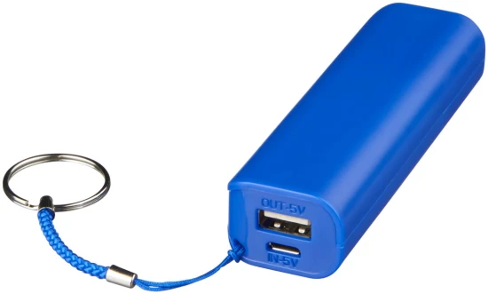 Power bank | Plastic | 1200 mAh | Key ring for easy carrying | royal blue