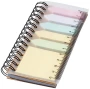 Cuaderno espiral | PP | 40 páginas rayadas | Con 25 notas adhesivas de colores