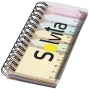 Cuaderno espiral | PP | 40 páginas rayadas | Con 25 notas adhesivas de colores