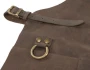 Schürze | Spaltleder | Mit Haken und Vordertasche