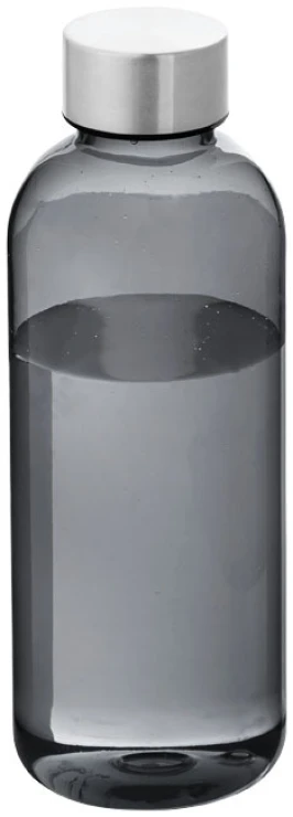 Water bottle | Tritan | 600ml | Transparent | BPA-free | Stainless steel twist-on lid | transparent black