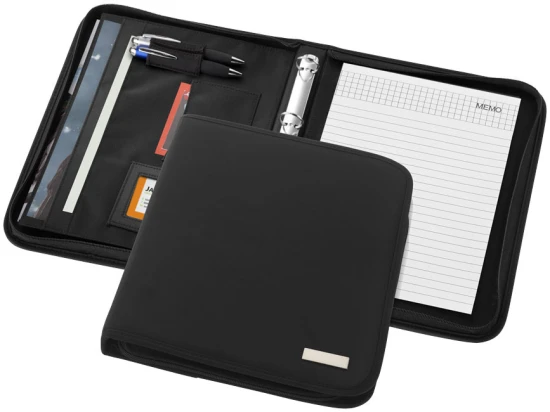 A4 Portfolio met ritssluiting | Stanford Deluxe | zwart