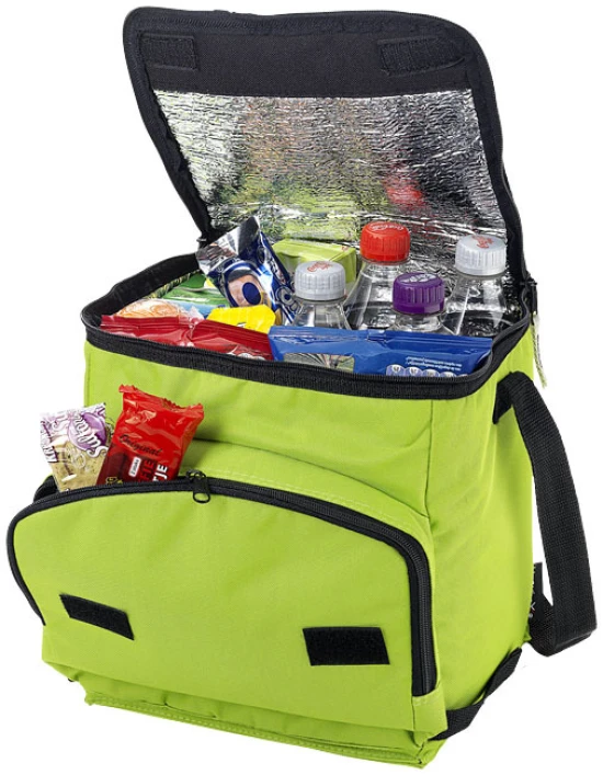 Opvouwbare koeltas | Polyester | 10L | Met voorvak | lime