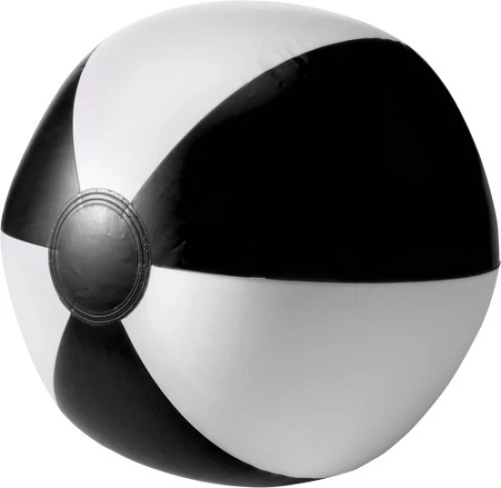 Beach ball | PVC | 25 cm | Classic | black;white
