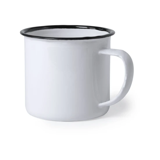 Sublimation mug | Metal | 380ml | Vintage look | Black