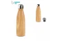 Swing thermo bottle | Stainless steel | 500ml | Wood look | Durable