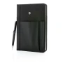 Swiss Peak refillable notebook and pen set, black