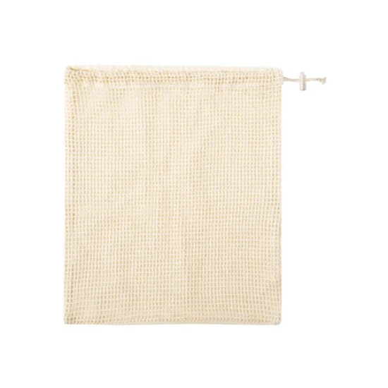 Mesh bag | Cotton 120g/m² | String closure | Adjusting accessory | 