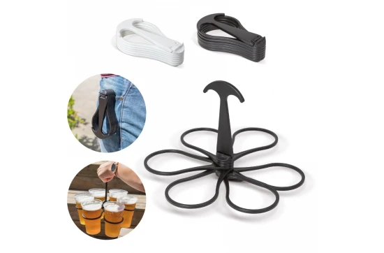 Cupkeeper | PP Plastic | Carries up to six 25cl-33cl cups | Black