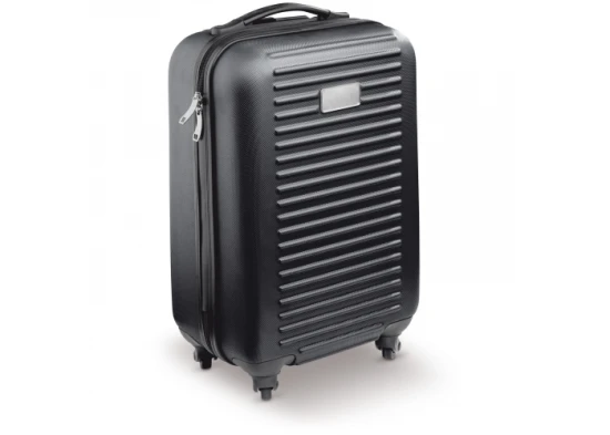 Trolley 18'' | Kajuit maat | ABS | Dubbele rits | Zwart