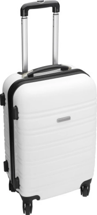 Suitcase | Plastic | 35,5 x 24 x 53 cm | Incl. number lock | white