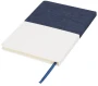 Two-tone A5 canvas notebook