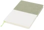Two-tone A5 canvas notebook