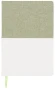 Two-tone A5 canvas notebook