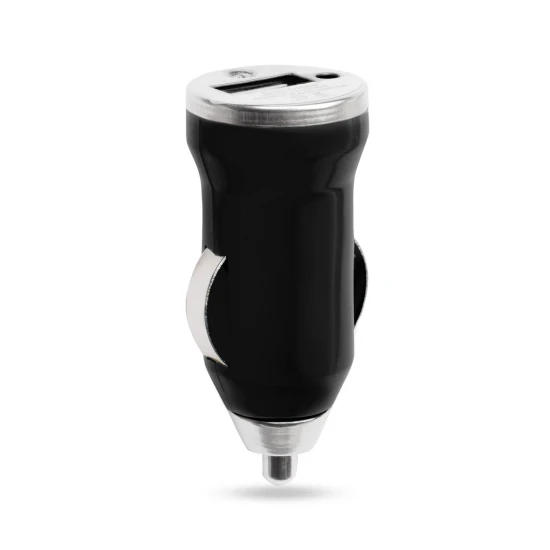 USB charger | Car cigarette lighter | LED | Black