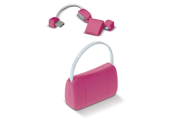 Lady bag usb multi cable | Pink