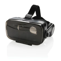 VR glasses with integrated headphone, black