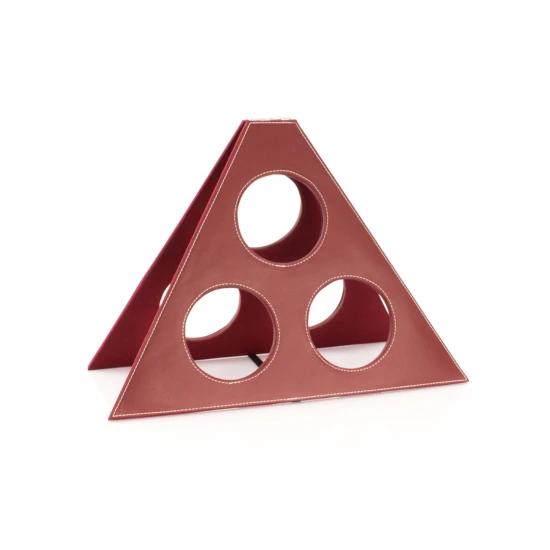 Wine Rack | PU | 3 bottles | Red