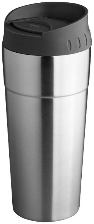 Thermosbeker | Roestvrij staal | 500ml | 4u warm - 8u koud | Makkelijk te openen deksel | zilver