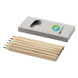 Coloured pencil set | Paper | 6-piece