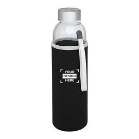 Water bottle | Glass & stainless steel | 500ml | Strap and sleeve