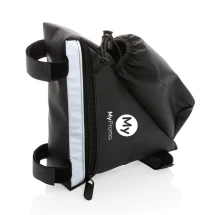 Bike bag with bottle holder | PU | High visibility