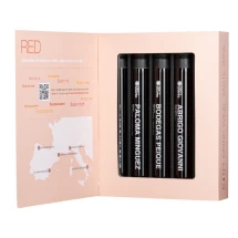 Wijngeschenkdoos ∣ Glas ∣ Rode wijnen ∣ 5 tubes