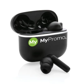 Auriculares Swiss Peak TWS 2.0. | Plástico reciclado | Certificado RCS | 4 horas de reproducción