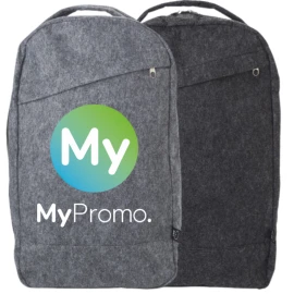 Felt backpack | Rpet and polyester | One size | One large compartment with zipper