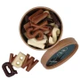 Mixed chocolateletter cup | Mixed chocolate | 350g | Bio cardboard cup