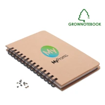 A5 Notizbuch |  FSC-zertifiziert | Mit Kiefernsamen