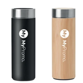 Thermos bottle | Bamboo | 400 ml | Durable