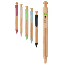 Ballpoint pen | Bamboo and wheat straw | Smooth writing