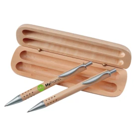 Set cadeau stylo | Coffret en bois | Durable
