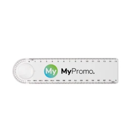 Ruler with magnifying glass | Plastic | 15cm