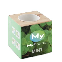 Herb pot | Wood | Box printable | Mint