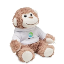 Aap pluche | PET | Draagt een trui met capuchon