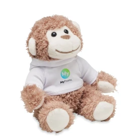 Monkey plush | PET | Wearing  a hooded sweater