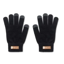 Voelbare handschoenen | rPET | Label van kurk