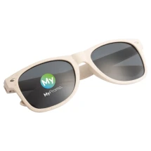 Nachhaltige Sonnenbrille | Bambusfaser-Kunststoff | Dunkle Gläser