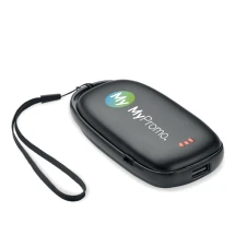 Elektrischer Handwärmer | Aluminium | 3 Intensitätsstufen | Mit 4000 mAh Powerbank