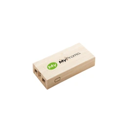 Power bank | Bamboo | 6000 mAh | Built-in wireless charger