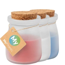 Candle | Glass & Cork | Different colours | Scented