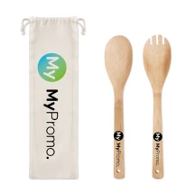 Saladegerei | Bamboe | Vork en lepel