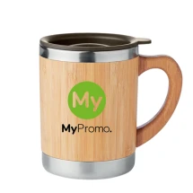 Thermos mug | Stainless steel | 300ml | With bamboo case
