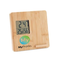 Station météo | Bambou | Chargeur rapide de téléphone