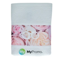 Badstof handdoek | Katoen 400g/m² | 30x50 cm | Met polyester rand