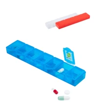Pillendoosje | Plastic | 7 compartimenten | Veiligheidsbox